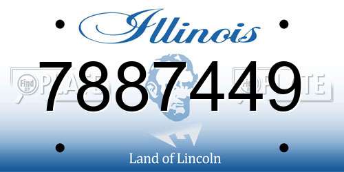 7887449 Illinois License Plate