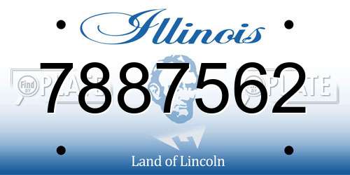 7887562 Illinois License Plate