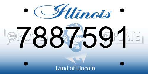 7887591 Illinois License Plate
