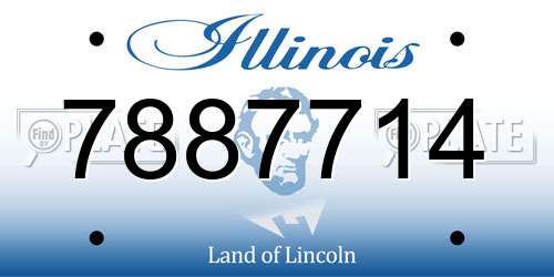 7887714 Illinois License Plate