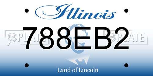 788EB2 Illinois License Plate
