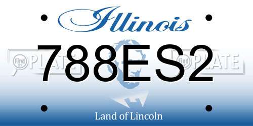 788ES2 Illinois License Plate