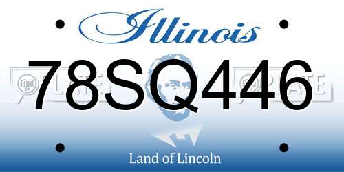 78SQ446 Illinois License Plate