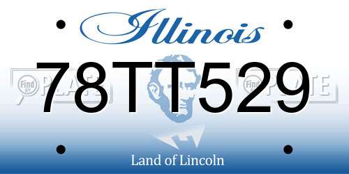 78TT529 Illinois License Plate
