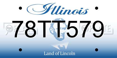 78TT579 Illinois License Plate