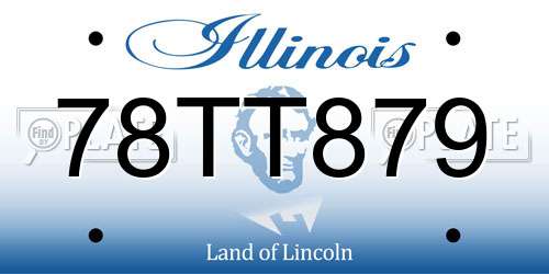 78TT879 Illinois License Plate