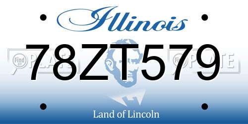 78ZT579 Illinois License Plate
