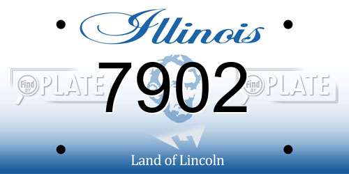 7902 Illinois License Plate