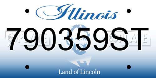 790359ST Illinois License Plate