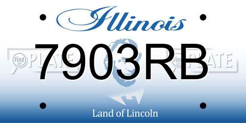 7903RB Illinois License Plate