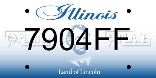 7904FF Illinois License Plate