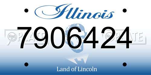 7906424 Illinois License Plate