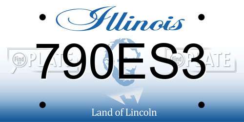 790ES3 Illinois License Plate