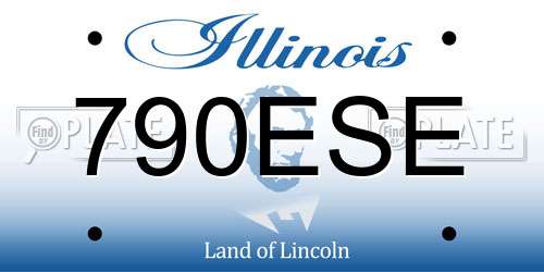 790ESE Illinois License Plate