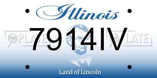 7914IV Illinois License Plate