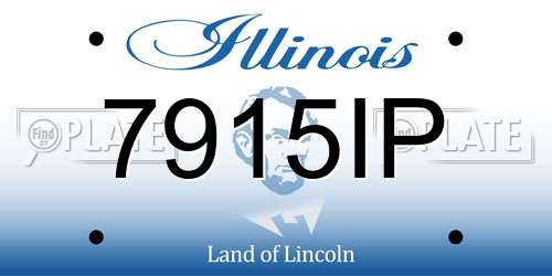 7915IP Illinois License Plate