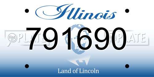 791690 Illinois License Plate