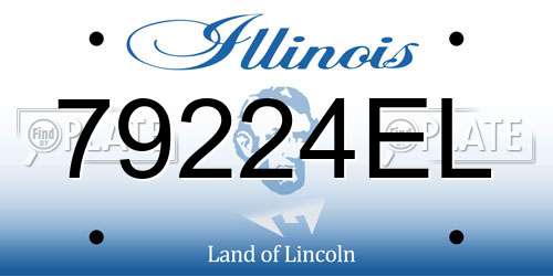 79224EL Illinois License Plate