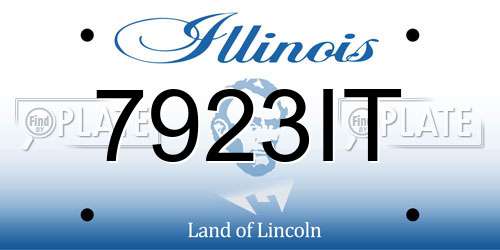 7923IT Illinois License Plate