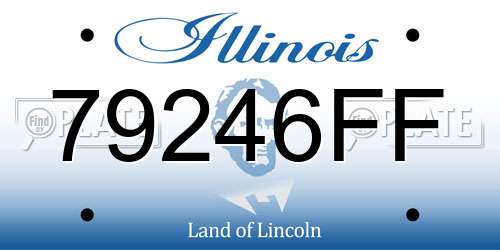 79246FF Illinois License Plate