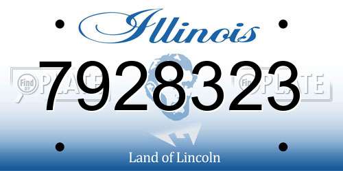 7928323 Illinois License Plate