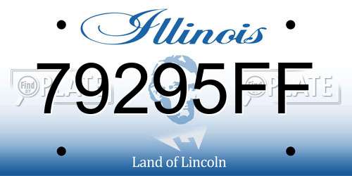 79295FF Illinois License Plate
