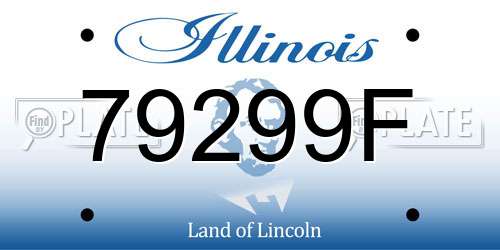 79299F Illinois License Plate