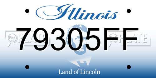 79305FF Illinois License Plate