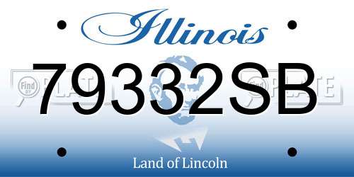 79332SB Illinois License Plate