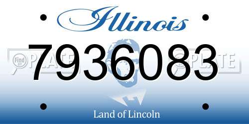 7936083 Illinois License Plate