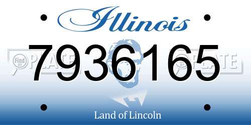 7936165 Illinois License Plate