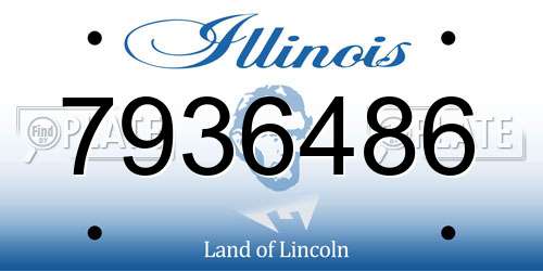 7936486 Illinois License Plate