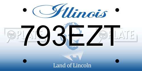 793EZT Illinois License Plate