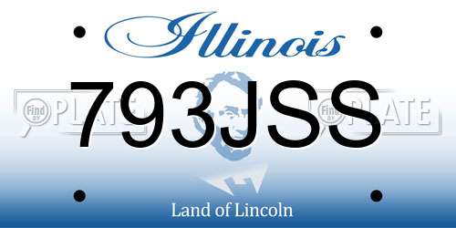 793JSS Illinois License Plate
