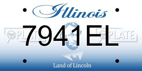 7941EL Illinois License Plate