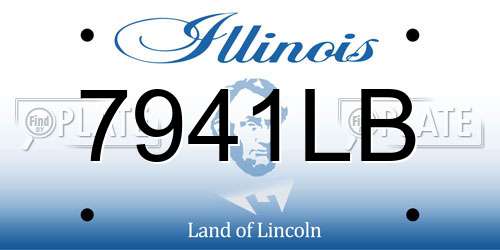7941LB Illinois License Plate