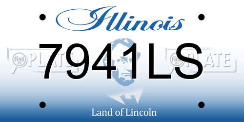 7941LS Illinois License Plate