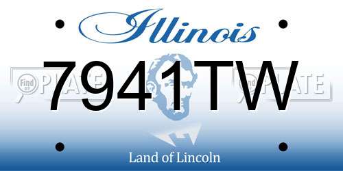7941TW Illinois License Plate