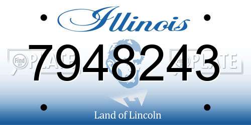 7948243 Illinois License Plate