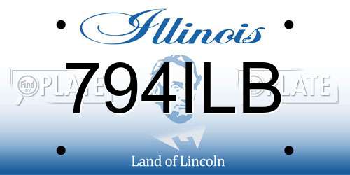 794ILB Illinois License Plate