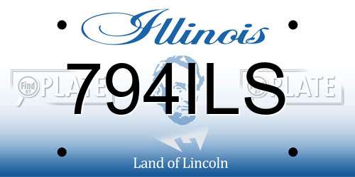 794ILS Illinois License Plate