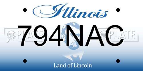 794NAC Illinois License Plate