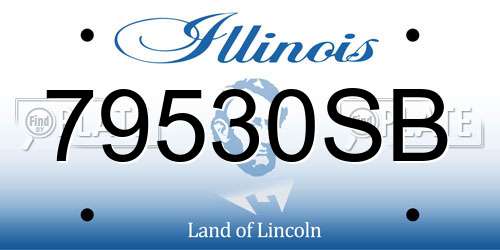 79530SB Illinois License Plate