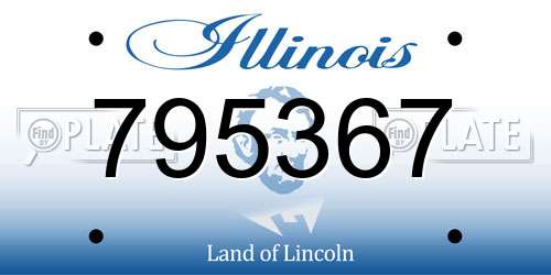 795367 Illinois License Plate