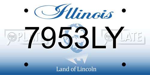 7953LY Illinois License Plate