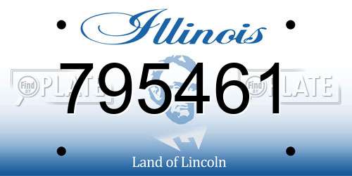 795461 Illinois License Plate