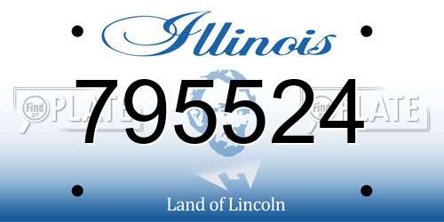795524 Illinois License Plate