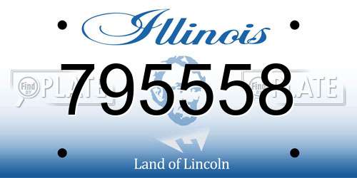 795558 Illinois License Plate