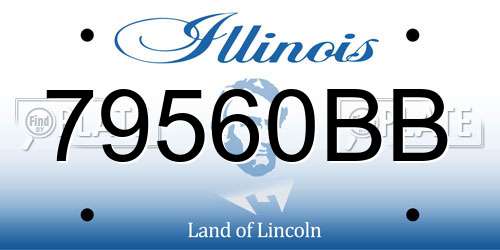 79560BB Illinois License Plate
