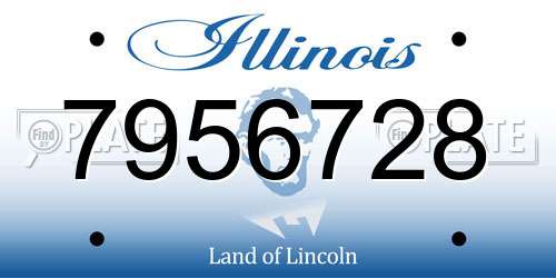 7956728 Illinois License Plate